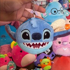 Stitch Zipper Pouch Bag Charm